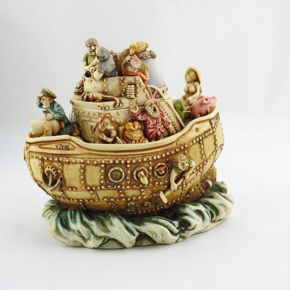 Harmony Kingdom Box Figurine TJSEY2K Y2HKT 1999 NIB Sailors Ship Boat Limited Si - Picture 9 of 16